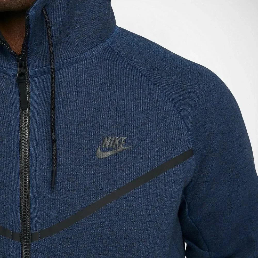 Nike Tech Fleece Windrunner Hoodie Obsidian Blue Full Zip Athletic Jacket Large‎
